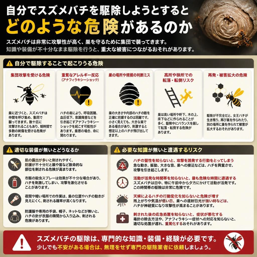 自力駆除のリスク