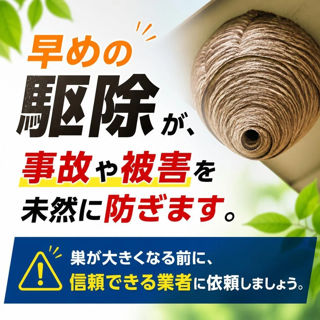 スズメバチ駆除の必要性