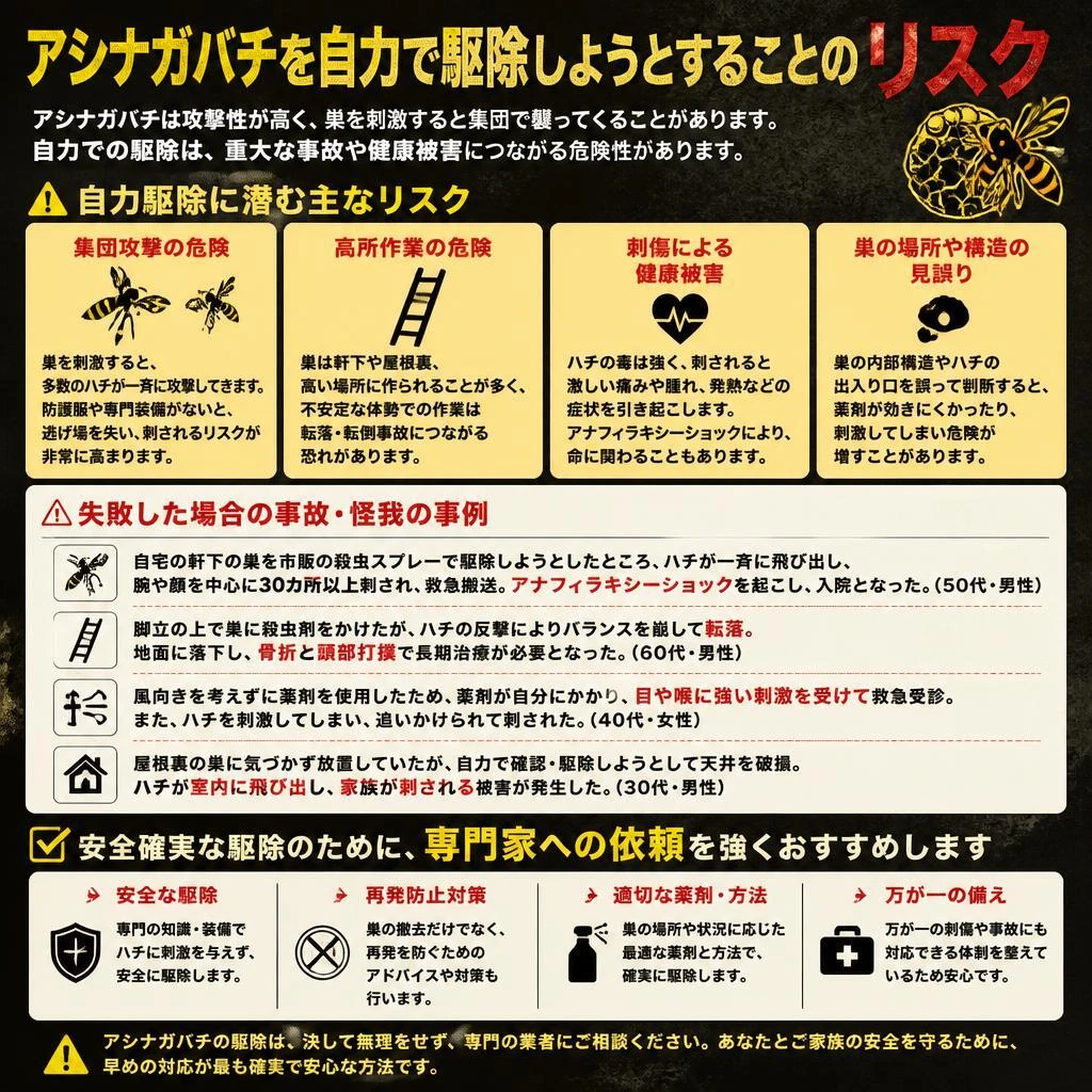 自分で駆除する危険性